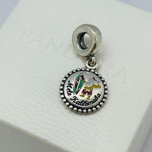 Pandora Hawaii Santa Surf MELE KALIKIMAKA Merry Christmas Exclusive Dangle Charm